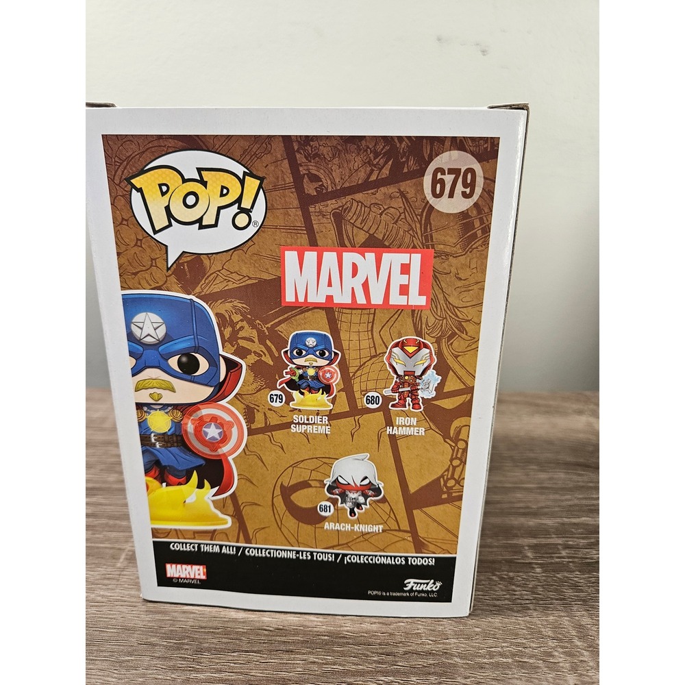 Funko Pop Marvel Infinity Warps Soldier Supreme 679 Glow Walgreens Exclusive - Picture 4 of 6